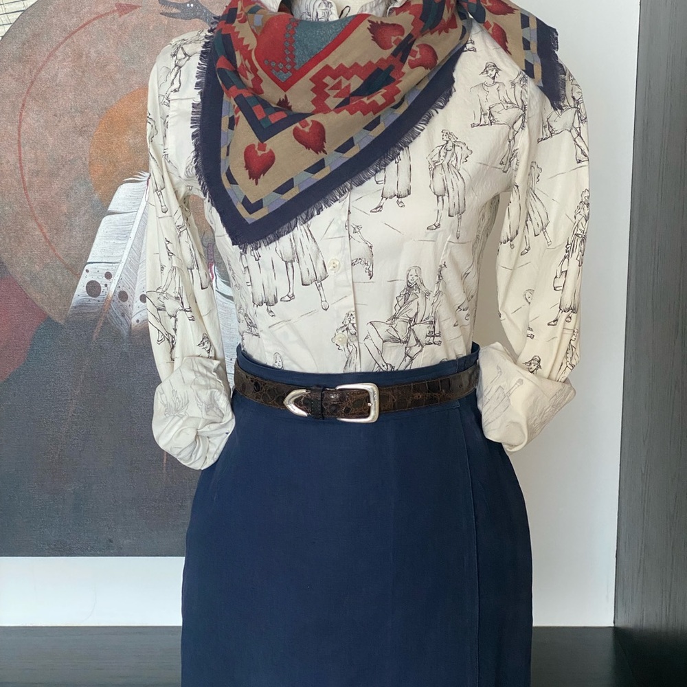 NAVY GUCCI WOMENS SKIRT - Picture 2 of 14